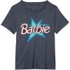 imageBarbie  Pink Logo Star TShirtHeather Blue