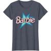 imageBarbie  Pink Logo Star TShirtHeather Blue