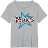 imageBarbie  Pink Logo Star TShirtHeather Grey