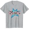 imageBarbie  Pink Logo Star TShirtHeather Grey