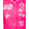 imageBarbie Girls Varsity Bomber Jacket Little Kid to Big Kid Sizes 41416Bright Pink  Glitter