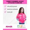 imageBarbie Girls Varsity Bomber Jacket Little Kid to Big Kid Sizes 41416Bright Pink  Glitter