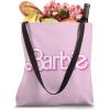 imageBarbie Logo Bright White Tote Bag