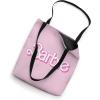 imageBarbie Logo Bright White Tote Bag