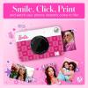 imageBarbie x Kodak Printomatic FullColor Instant Print Digital Camera  5MP Portable Barbie Camera Prints Colorful 2x3 StickyBack Photos  Signature StyleIconic Style