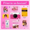 imageBarbie x Kodak Printomatic FullColor Instant Print Digital Camera  5MP Portable Barbie Camera Prints Colorful 2x3 StickyBack Photos  Signature StyleIconic Style