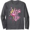 imageBarbie  Barbie Ballerina  Ballet All Day Long Sleeve TShirtDark Heather Grey