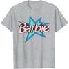 imageBarbie  Pink Logo Star TShirtHeather Grey