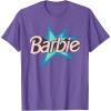 imageBarbie  Pink Logo Star TShirtPurple Heather