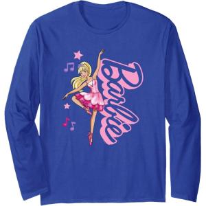 imageBarbie  Barbie Ballerina  Ballet All Day Long Sleeve TShirtRoyal Blue