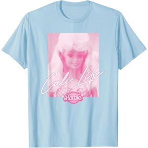 imageBarbie  Pink Cali Life TShirtBaby Blue