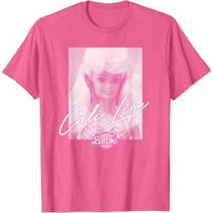 imageBarbie  Pink Cali Life TShirtPink Heather