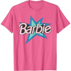 imageBarbie  Pink Logo Star TShirtPink Heather