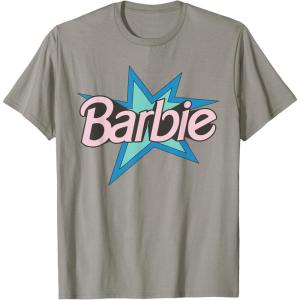 imageBarbie  Pink Logo Star TShirtSlate Grey