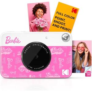 imageBarbie x Kodak Printomatic FullColor Instant Print Digital Camera  5MP Portable Barbie Camera Prints Colorful 2x3 StickyBack Photos  Signature StyleSignature Style