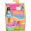 imageBarbie Loves The Ocean BeachThemed Playset with Volleyball Net ampamp Accessories Made from Recycled Plastics Gift for 3 to 7 Year Olds