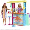 imageBarbie Loves The Ocean Playset Beach Shack with 18 Accessories Including Stools Food ampamp More Made from Recycled PlasticsEnglish