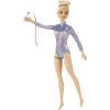 imageBarbie Careers Fashion Doll ampamp Accessories Rhythmic Gymnast with Blonde Hair ampamp Brown Eyes Wearing Shimmery Leotard with Baton ampamp Ribbon