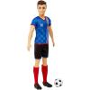 imageBarbie Careers Ken Fashion Doll ampamp Accessory Soccer Player with Cropped Hair 10 Uniform Tall Socks Cleats ampamp BallMulticolor