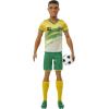 imageBarbie Careers Ken Fashion Doll ampamp Accessory Soccer Player with Cropped Hair 10 Uniform Tall Socks Cleats ampamp BallMulticolor