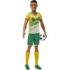 imageBarbie Careers Ken Fashion Doll ampamp Accessory Soccer Player with Cropped Hair 10 Uniform Tall Socks Cleats ampamp BallMulticolor