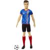 imageBarbie Careers Ken Fashion Doll ampamp Accessory Soccer Player with Cropped Hair 10 Uniform Tall Socks Cleats ampamp BallMulticolor