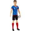 imageBarbie Careers Ken Fashion Doll ampamp Accessory Soccer Player with Cropped Hair 10 Uniform Tall Socks Cleats ampamp BallMulticolor