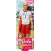 imageBarbie Ken Lifeguard Doll with Life Buoy Whistle and Blonde Hair Wearing TShirt Red Swim Trunks and FlipFlops Gift for 3 to 7 Year Old