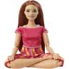 imageBarbie Made to Move Doll Curvy with 22 Flexible Joints ampamp Long Straight Red Hair Wearing Athleisurewear for Kids 3 to 7 Years OldMulticolor