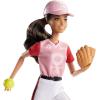 imageBarbie Olympic Games Tokyo 2020 Softball Doll with Softball Uniform Tokyo 2020 Jacket Medal Softball Bat and Glove for Ages 3 and Up