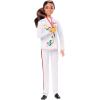 imageBarbie Olympic Games Tokyo 2020 Softball Doll with Softball Uniform Tokyo 2020 Jacket Medal Softball Bat and Glove for Ages 3 and Up