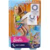 imageBarbie Olympic Games Tokyo 2020 Sport Climber Doll with Uniform Tokyo 2020 Jacket Medal Harness Weight and Climbing Clips for Ages 3 and Up