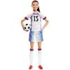 imageBarbie Winter Sports Ice Skater Brunette Doll 12 Inches with Pink Dress Jacket Rose Bouquet ampamp Trophy Great Gift for Ages 3 and UpMulticolor
