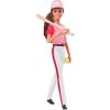 imageBarbie Olympic Games Tokyo 2020 Softball Doll with Softball Uniform Tokyo 2020 Jacket Medal Softball Bat and Glove for Ages 3 and Up