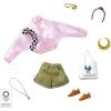 imageBarbie Storytelling Fashion Pack of Doll Clothes Inspired by The Olympic Games Tokyo 2020 Pink Transparent Jacket Shorts and 6 Accessories Dolls Gift for 3 to 8 Year Olds