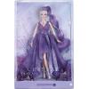 imageBarbie Crystal Fantasy Collection Amethyst Doll 13in Platinum Hair with Genuine Amethyst Stone Necklace Wearing Gown and Accessories Gift for CollectorsPurple