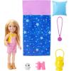 imageBarbie Doll ampamp Accessories It Takes Two Camping Playset with Owl Sleeping Bag ampamp Accessories Blonde Chelsea Small Doll