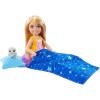 imageBarbie Doll ampamp Accessories It Takes Two Camping Playset with Owl Sleeping Bag ampamp Accessories Blonde Chelsea Small Doll