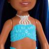 imageBarbie Dreamtopia Chelsea Mermaid Small Doll with Midnight Blue Hair ampamp Ombre Tail Tiara Accessory Doll Bends at WaistBlue Hair Mermaid