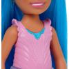 imageBarbie Dreamtopia Chelsea Mermaid Small Doll with Midnight Blue Hair ampamp Ombre Tail Tiara Accessory Doll Bends at WaistBlue Hair Royal