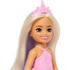 imageBarbie Dreamtopia Chelsea Mermaid Small Doll with Midnight Blue Hair ampamp Ombre Tail Tiara Accessory Doll Bends at WaistPurple Hair Unicorn