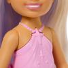 imageBarbie Dreamtopia Chelsea Mermaid Small Doll with Midnight Blue Hair ampamp Ombre Tail Tiara Accessory Doll Bends at WaistPurple Hair Unicorn