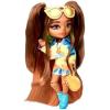 imageBarbie Extra Minis Doll 5 Wearing TieDye Jacket ampamp Shorts with Doll Stand ampamp Accessories Including Sunglasses ampamp Purse 55inch