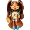 imageBarbie Extra Minis Doll 5 Wearing TieDye Jacket ampamp Shorts with Doll Stand ampamp Accessories Including Sunglasses ampamp Purse 55inch