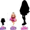 imageBarbie Extra Minis Doll ampamp Accessories with Purple ampamp Silver Hair Wearing ColorBlock Hoodie Dress ampamp Boots 55inch