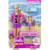 imageBarbie Gymnastics Coach Dolls ampamp Playset with Coach Doll Student Small Doll ampamp Balance Beam with Clip ampamp Sliding Mechanism