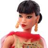 imageBarbie Inspiring Women Doll Anna May Wong Collectible Dressed in Red Gown with Golden Dragon DesignRed