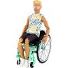 imageBarbie Ken Fashionistas Doll 167 with Wheelchair ampamp Ramp Wearing Removable TieDye Shirt Black Shorts ampamp Accessories Amazon Exclusive