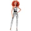 imageBarbie Looks Doll Collectible and Posable with Curly Red Hair Original Body Type and Metallic Jumpsuit