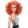 imageBarbie Looks Doll Collectible and Posable with Curly Red Hair Original Body Type and Metallic Jumpsuit